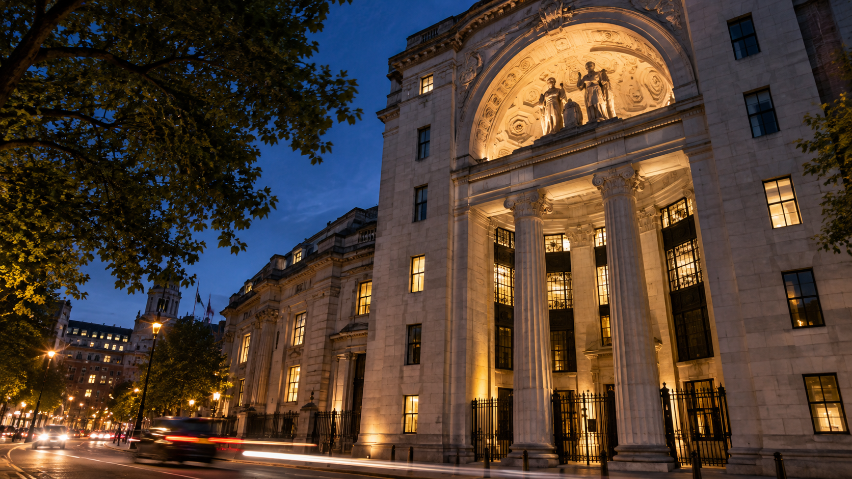 King’s College London am Abend
